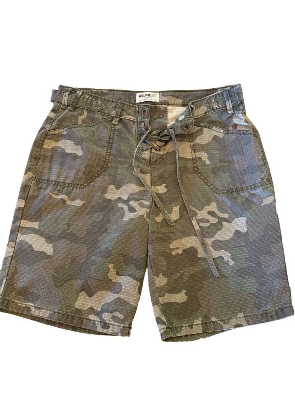 William Rast Green Cargo Shorts Classic Style